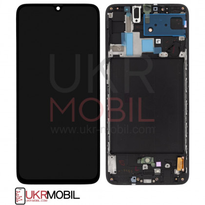 Дисплей Samsung A705 Galaxy A70 2019, с тачскрином, рамкой, Original PRC, Black - ukr-mobil.com