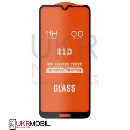 Защитное стекло Huawei Y6 2019, Y6 Prime 2019, Y6S, Honor 8A, Y6 Pro 2019, 8A Pro (MRD-LX1, JAT-LX), Full Glue 2.5D, Black - ukr-mobil.com