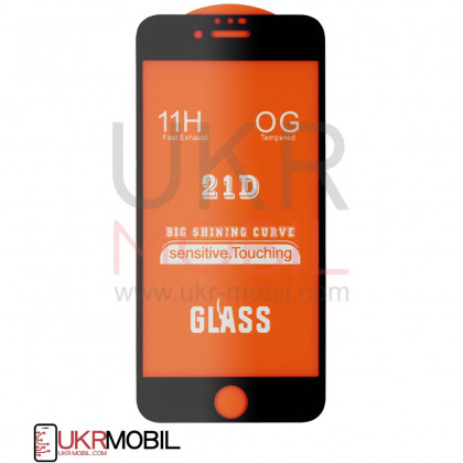 Защитное стекло Apple iPhone 7, iPhone 8, Full Glue 2.5D, Black - ukr-mobil.com