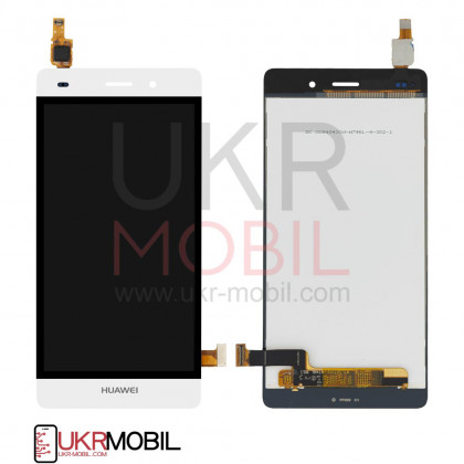 Дисплей Huawei Ascend P8 Lite (ALE-L21), с тачскрином, White - ukr-mobil.com