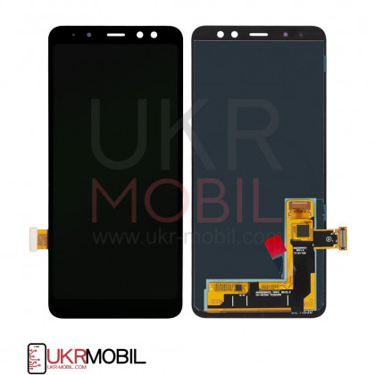 Дисплей Samsung A530 Galaxy A8 2018, с тачскрином, Original PRC, Black - ukr-mobil.com