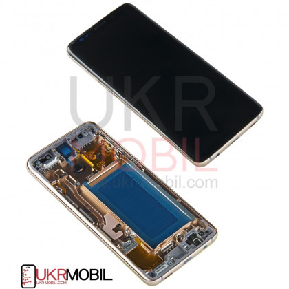 Дисплей Samsung G960 Galaxy S9, с тачскрином, рамкой, Original PRC, Gold, фото № 1 - ukr-mobil.com