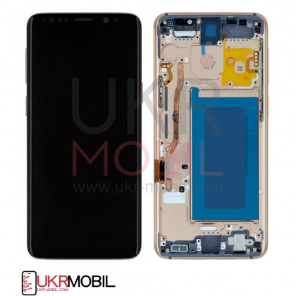 Дисплей Samsung G960 Galaxy S9, с тачскрином, рамкой, Original PRC, Gold, фото № 3 - ukr-mobil.com
