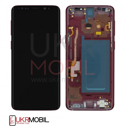 Дисплей Samsung G960 Galaxy S9, с тачскрином, рамкой, Original PRC, Burgundy Red, фото № 3 - ukr-mobil.com