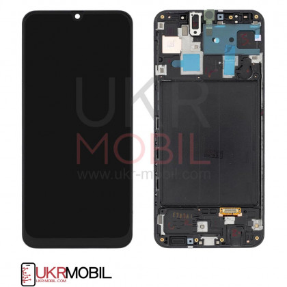 Дисплей Samsung A305 Galaxy A30 2019, с тачскрином, рамкой, Original PRC, Black - ukr-mobil.com