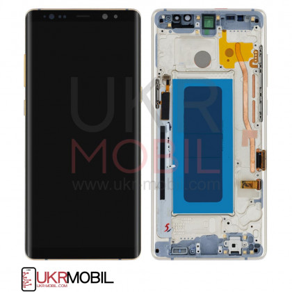 Дисплей Samsung N950 Galaxy Note 8, с тачскрином, рамкой, Original PRC, Gold, фото № 1 - ukr-mobil.com