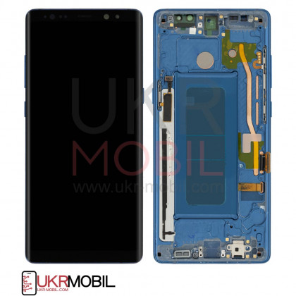 Дисплей Samsung N950 Galaxy Note 8, с тачскрином, рамкой, Original PRC, Blue, фото № 1 - ukr-mobil.com
