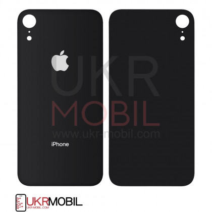 Задняя крышка Apple iPhone XR, большой вырез под камеру, Black - ukr-mobil.com