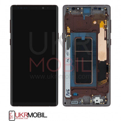 Дисплей Samsung N960 Galaxy Note 9, с тачскрином, рамкой, Original PRC, Copper Gold, фото № 1 - ukr-mobil.com