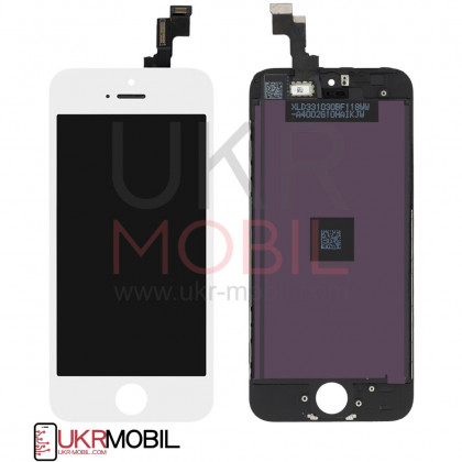 Дисплей Apple iPhone 5S, iPhone 5SE, с тачскрином, Original PRC, White - ukr-mobil.com