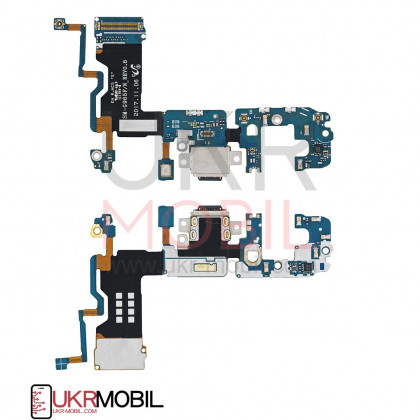 Шлейф Samsung G965 Galaxy S9 Plus, с разъемом зарядки, микрофоном, Original - ukr-mobil.com