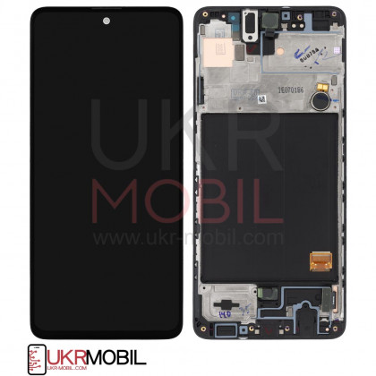 Дисплей Samsung A515 Galaxy A51, с тачскрином, с рамкой, Original, Black - ukr-mobil.com