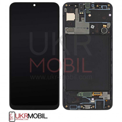 Дисплей Samsung A307 Galaxy A30s, с тачскрином, рамкой, Original PRC, Black - ukr-mobil.com