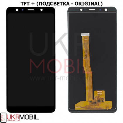 Дисплей Samsung A750 Galaxy A7 2018, с тачскрином, TFT (с регулируемой подсветкой), Black - ukr-mobil.com