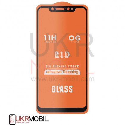 Защитное стекло Xiaomi Mi 8, Full Glue 2.5D, Black - ukr-mobil.com