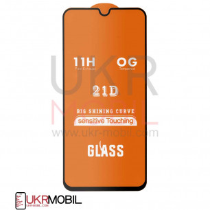 Защитное стекло Samsung A015 Galaxy A01, Full Glue 2.5D, Black