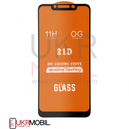 Защитное стекло Xiaomi Pocophone F1, Full Glue 2.5D, Black - ukr-mobil.com