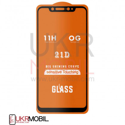 Защитное стекло Xiaomi Mi 8 Pro, Full Glue 2.5D, Black - ukr-mobil.com
