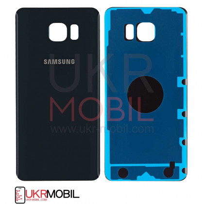 Корпус Samsung N920 Galaxy Note 5 задняя крышка (High Quality) Black - ukr-mobil.com