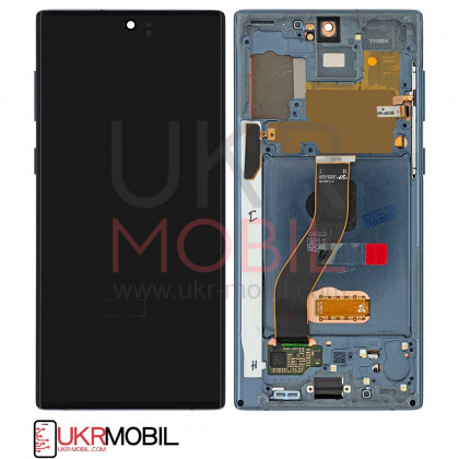 Дисплей Samsung N970 Galaxy Note 10, с тачскрином, рамкой, Original PRC, Black, фото № 1 - ukr-mobil.com