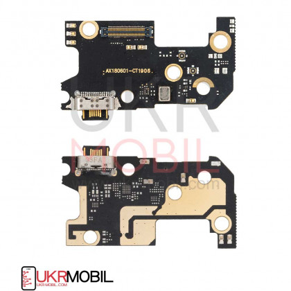 Шлейф Xiaomi Mi 8, нижняя плата с разъемом зарядки, микрофоном - ukr-mobil.com