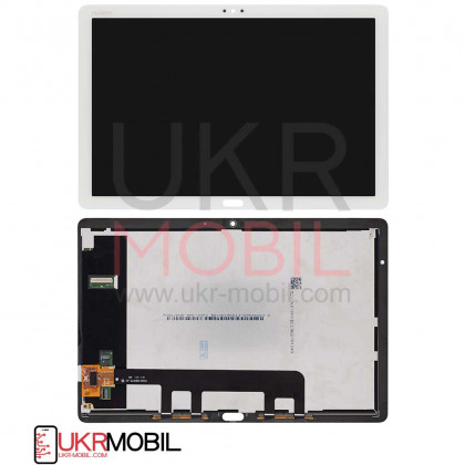 Дисплей Huawei MediaPad M5 Lite 10 (BAH2-L09, BAH2-W19), с тачскрином, Original PRC, White, фото № 1 - ukr-mobil.com