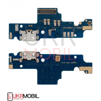 Шлейф Xiaomi Redmi Note 4x, нижняя плата с разъемом зарядки, микрофоном (широкий коннектор) - ukr-mobil.com