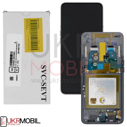 Дисплей Samsung A805 Galaxy A80, GH97-20348A, с тачскрином, рамкой, Service Pack Original, Black, фото № 2 - ukr-mobil.com