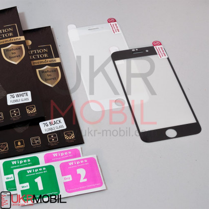 Защитное стекло Flexible Glass Apple iPhone 6 Plus, 6S Plus, Black, фото № 2 - ukr-mobil.com