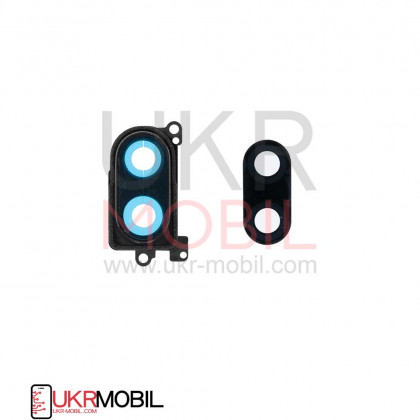 Стекло камеры Xiaomi Mi 8 Lite, с рамкой, Black - ukr-mobil.com