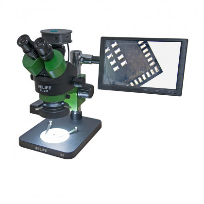 Микроскоп Relife RL M3T-B1 тринокулярный, c камерой (48 Mp, Full HD), с дисплеем (10 inch), фото № 1 - ukr-mobil.com