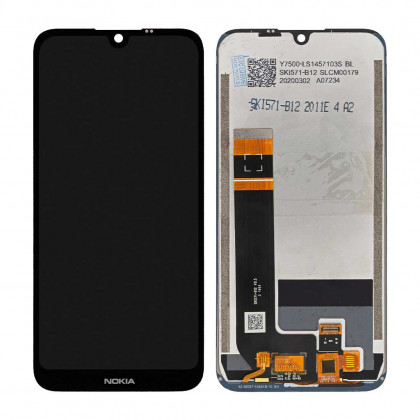 Дисплей Nokia 1.3 TA-1205, TA-1207, TA-1216, с тачскрином, Original PRC, Black, фото № 1 - ukr-mobil.com