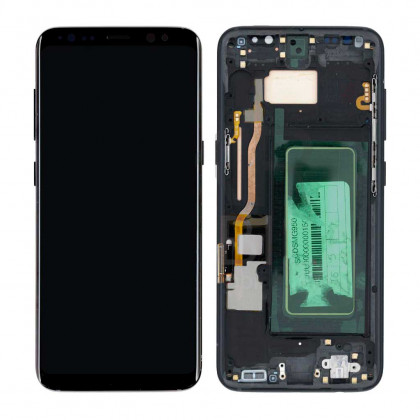 Дисплей Samsung G950 Galaxy S8, с тачскрином, с рамкой, Original PRC, Black - ukr-mobil.com