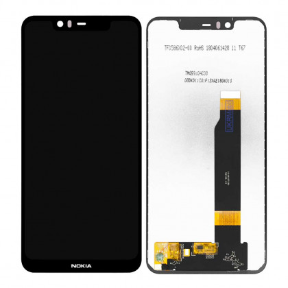 Дисплей Nokia 5.1 Plus, X5 2018 TA-1109, TA-1112,  с тачскрином, High Quality, Black - ukr-mobil.com