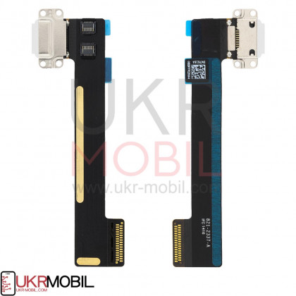 Шлейф Apple iPad Mini 4 (A1538, A1550), коннектор зарядки, с компонентами, White - ukr-mobil.com