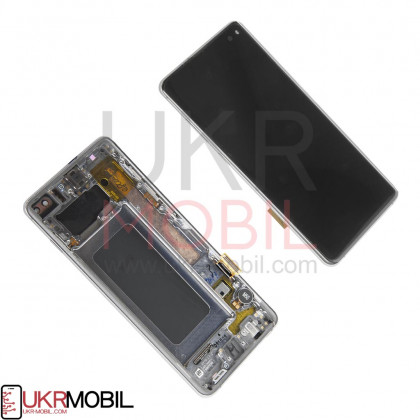 Дисплей Samsung G975 Galaxy S10 Plus, с тачскрином, с рамкой, Original PRC, Black, фото № 2 - ukr-mobil.com