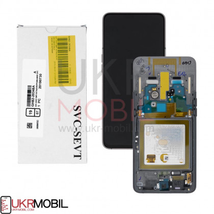 Дисплей Samsung A805 Galaxy A80, GH97-20348A, с тачскрином, рамкой, Service Pack Original, Black, фото № 7 - ukr-mobil.com