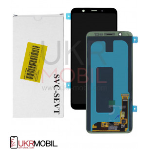 Дисплей Samsung A605 Galaxy A6 Plus, GH97-21878A (SERVICE PACK ORIGINAL)  с тачскрином Black