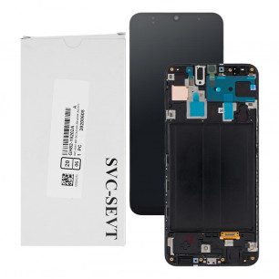 Дисплей Samsung A305 Galaxy A30 2019, GH82-19202A, с тачскрином, рамкой, Service Pack Original, Black
