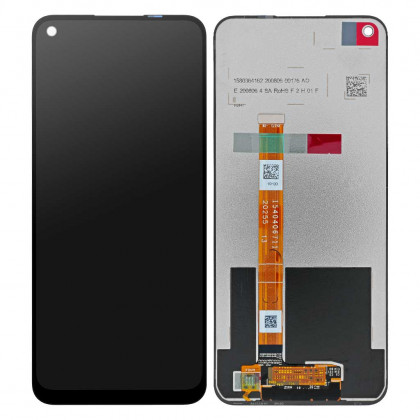 Дисплей Oppo A32 2020, Oppo A53, Oppo A53s, Realme 7i, с тачскрином, Original PRC, Black