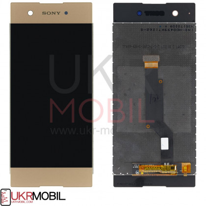 Дисплей Sony G3112 Xperia XA1 Dual, G3116 Xperia XA1, G3121 Xperia XA1, G3125 Xperia XA1, с тачскрином, Gold - ukr-mobil.com
