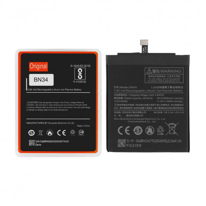 Аккумулятор Xiaomi Redmi 5A, BN34, (3000mAh), Original PRC - ukr-mobil.com
