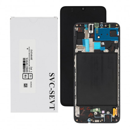 Дисплей Samsung A705 Galaxy A70 2019, GH82-19747A, с тачскрином, с рамкой, Service Pack Original, Black - ukr-mobil.com
