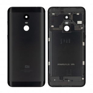Задняя крышка Xiaomi Redmi 5 Plus, со стеклом камеры, Black