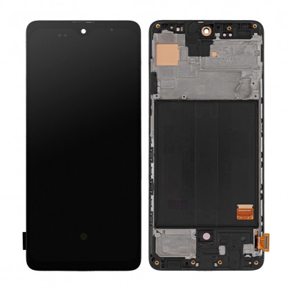 Дисплей Samsung A515 Galaxy A51, с тачскрином, с рамкой, OLED (Small LCD), Black, фото № 1 - ukr-mobil.com