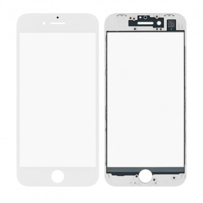 Стекло дисплея с рамкой и пленкой OCA Apple iPhone 8, iPhone SE 2020, Original, White, фото № 1 - ukr-mobil.com