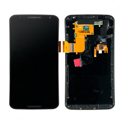 Дисплей Motorola XT1100 Nexus 6 Google, с тачскрином, рамкой, Original, Black - ukr-mobil.com