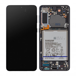 Дисплей Samsung G996 Galaxy S21 Plus, с тачскрином, рамкой, аккумулятором, Original PRC, Phantom Black