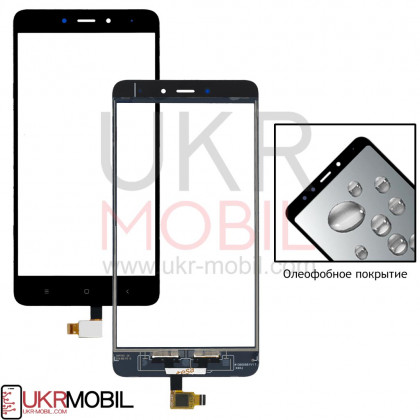 Сенсор (тачскрин) Xiaomi Redmi Note 4, Original, с олеофобным покрытием, Black - ukr-mobil.com