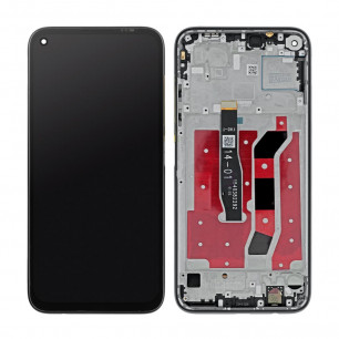 Дисплей Huawei P40 Lite, Nova 6 SE (JNY-LX1, L21A, L01A, L21B, L22A, L02A, L22B), с тачскрином, с рамкой, Original, Black